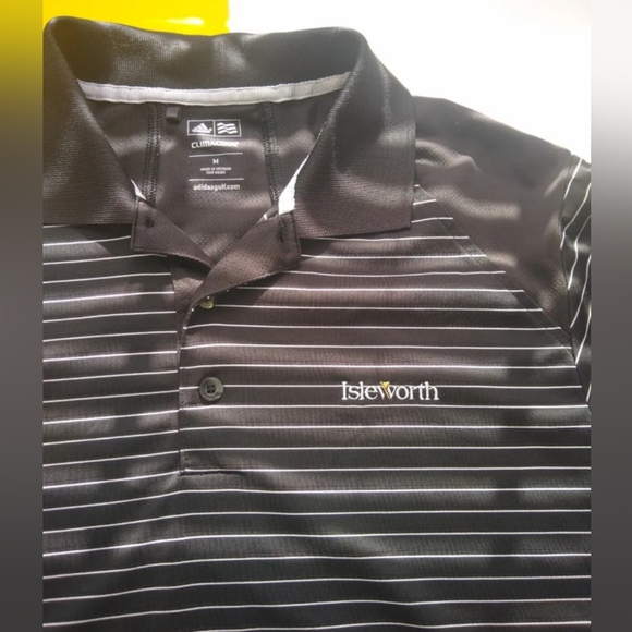 Adidas Climacool "Pencil Stripe" Golf Shirt. Sz. M Very good condition - Picture 3 of 9